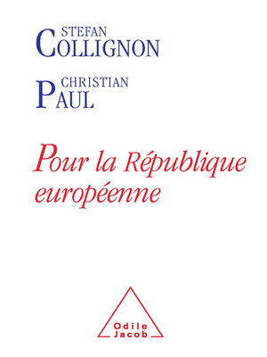 cover image of Pour la République européenne